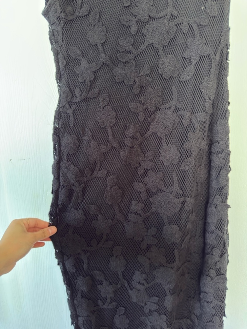 Agua Bendita Balm one-shoulder floral lace midi dress - Picture 6 of 8